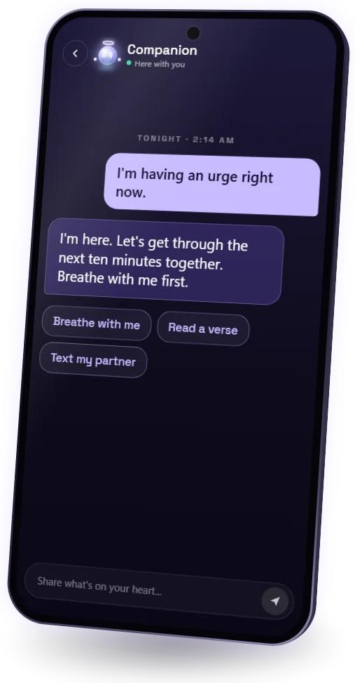 Companion screen on a phone