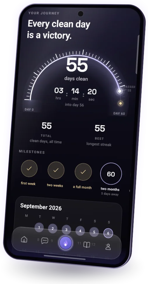 Streak screen on a phone